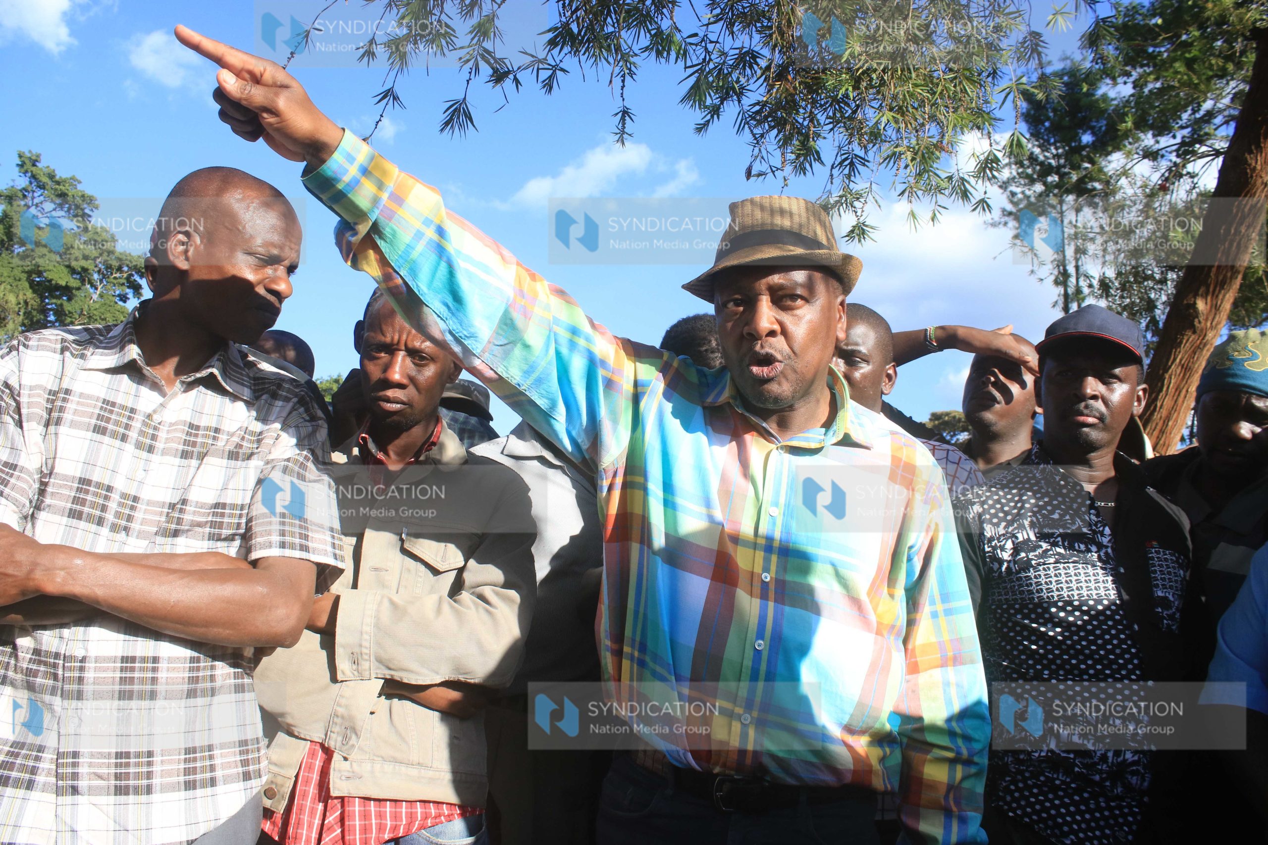 Nyeri gubernatorial aspirant Mutahi Kagwe tries to calm people