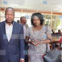 Nyeri senator Mutahi Kagwe and Nyeri county women representative Priscilla Nyokabi