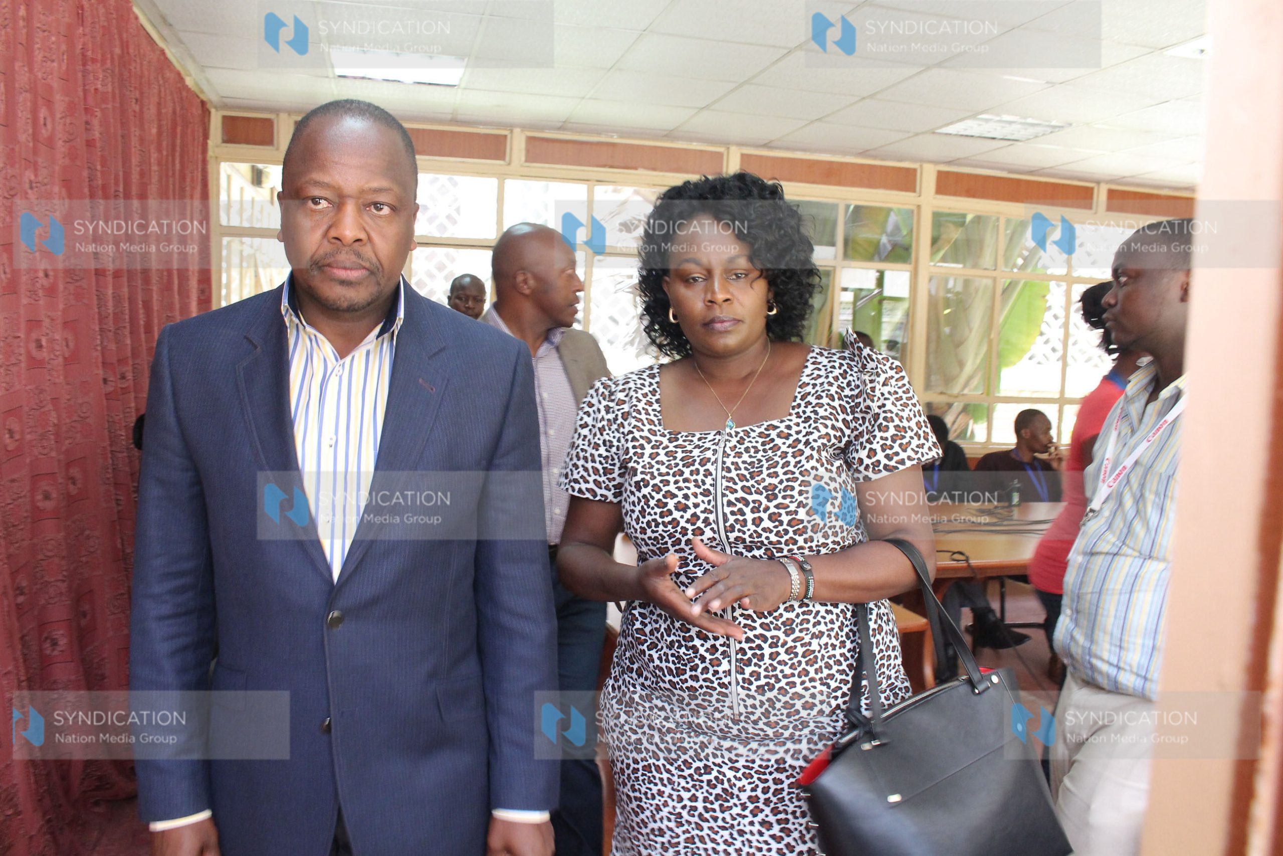 Nyeri senator Mutahi Kagwe and Nyeri county women representative Priscilla Nyokabi