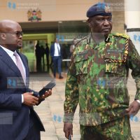 Principal Secretary for the Ministry of Interior and National Administration Dr. Raymond Omollo and Inspector General of Police Douglas Kanja Kirocho