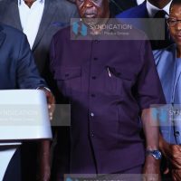 Siaya Senator Oburu Oginga, joined by other members of the National Funeral Committee