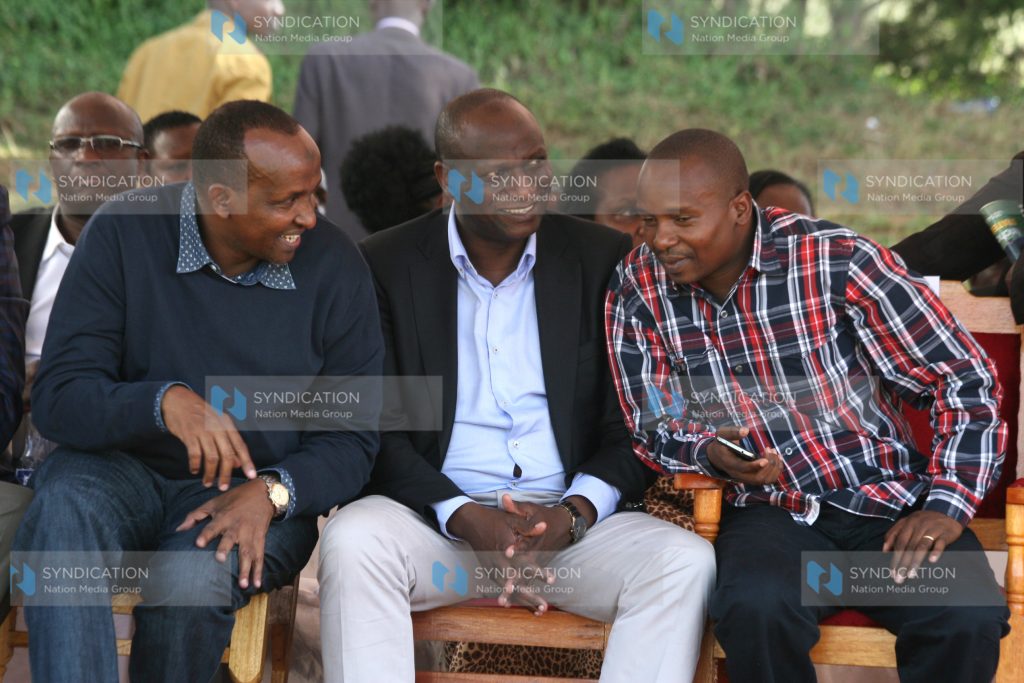 National Assembly Majority Leader Aden Duale, Kericho Senator Charles Keter, and Senate Majority Leader Kithure Kindiki