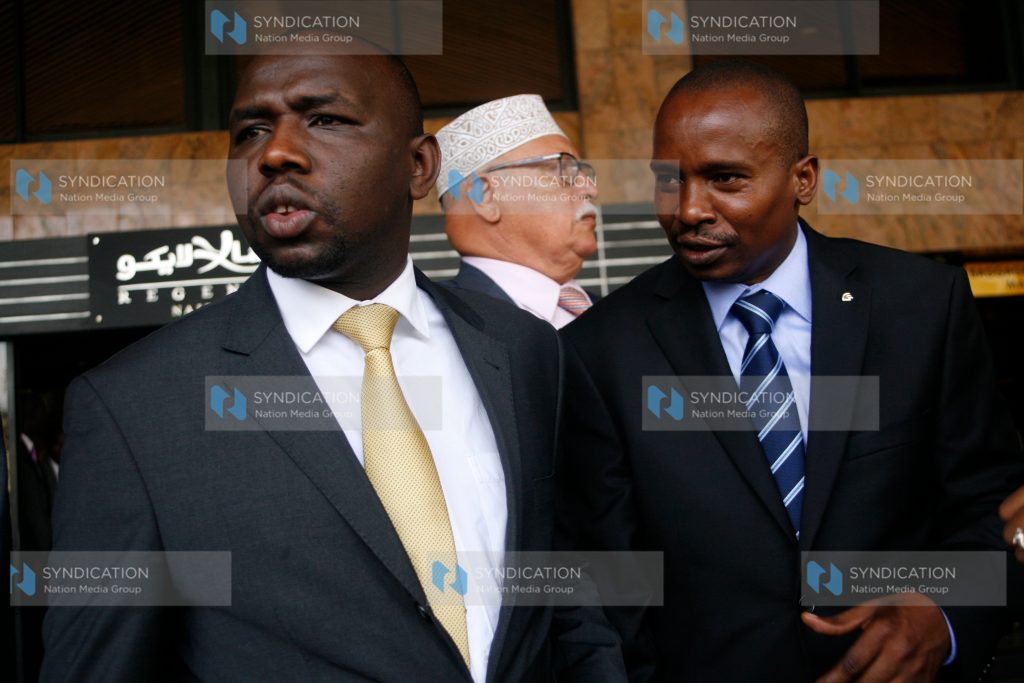 Senate Majority Leader Kithure Kindiki and Elgeyo Marakwet County Senator Kipchumba Murkomen