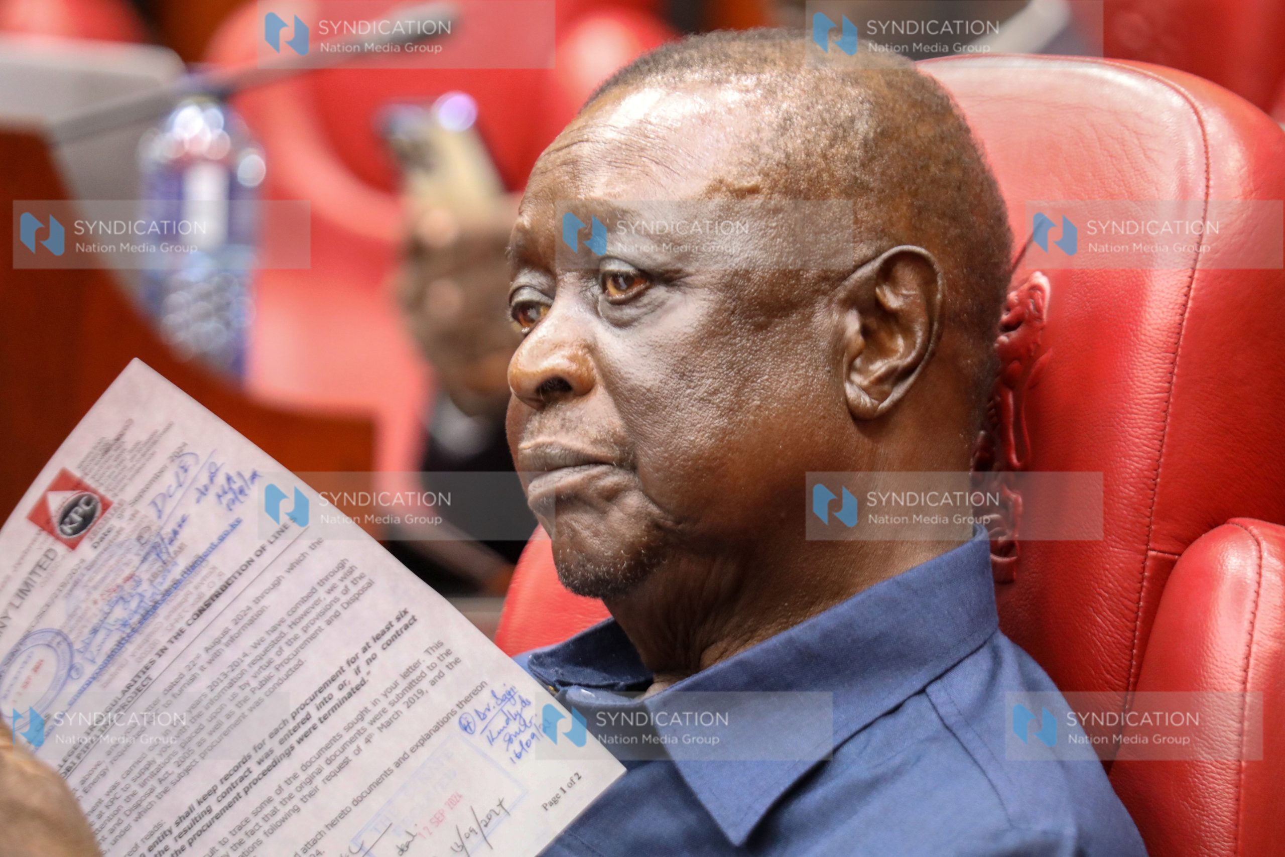 Senator Oburu Odinga and a member of the Senate CPAC