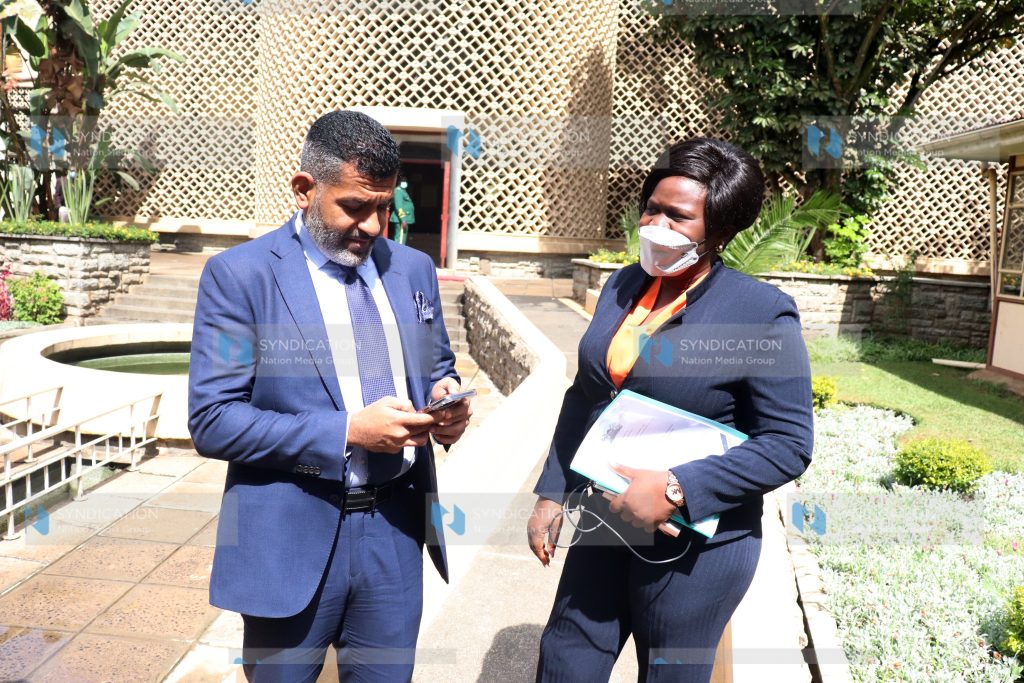 Mvita MP Abdulswamad Nassir and Homabay Woman representative Gladys Wanga