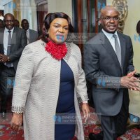 PS for the State Department for Internal Security and National Administration Dr. Raymond Omollo and PS for the State Department for Public Service and Human Capital Development Dr. Jane Kere Imbunya