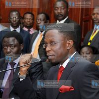Ababu Namwamba appears before the National Assembly’s Powers and Privileges Committee