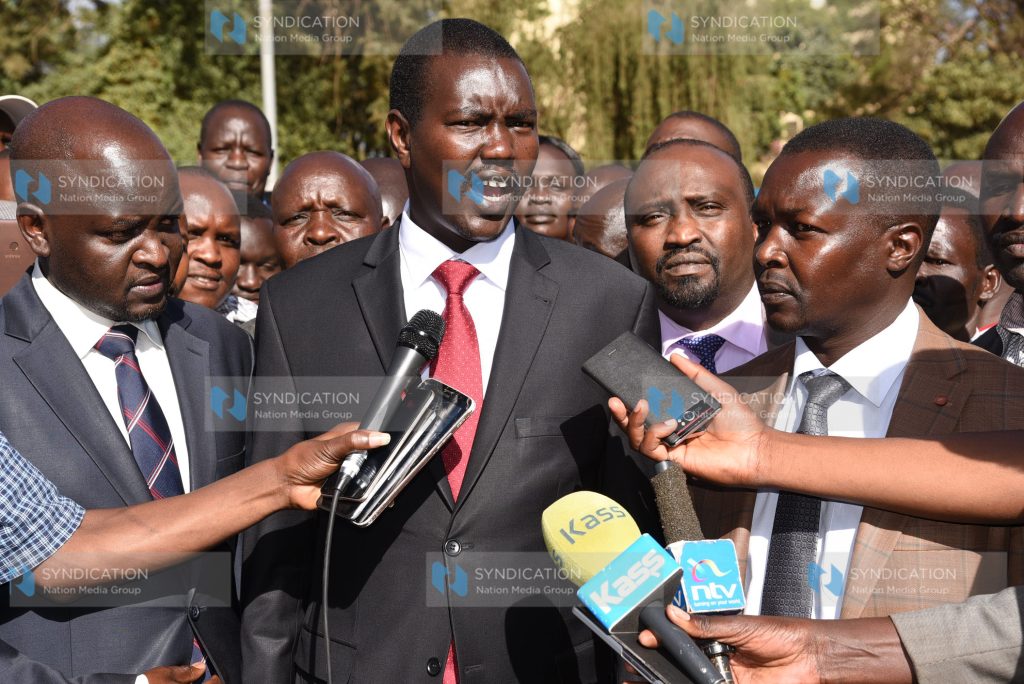 Opening the second session of the county assembly in Eldoret town