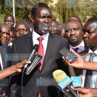Opening the second session of the county assembly in Eldoret town