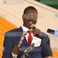 Jackson Mandago during the swearing in of Eldoret Municipality Board members