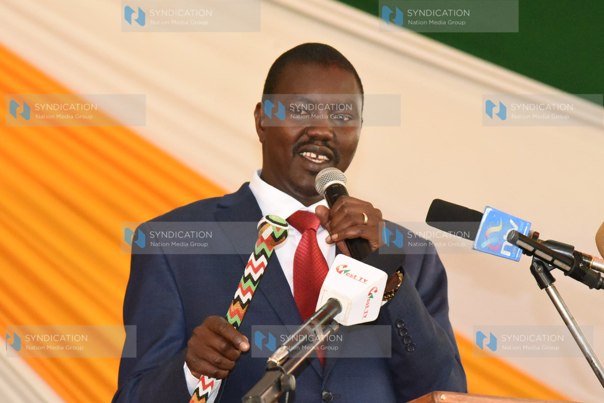 Jackson Mandago during the swearing in of Eldoret Municipality Board members