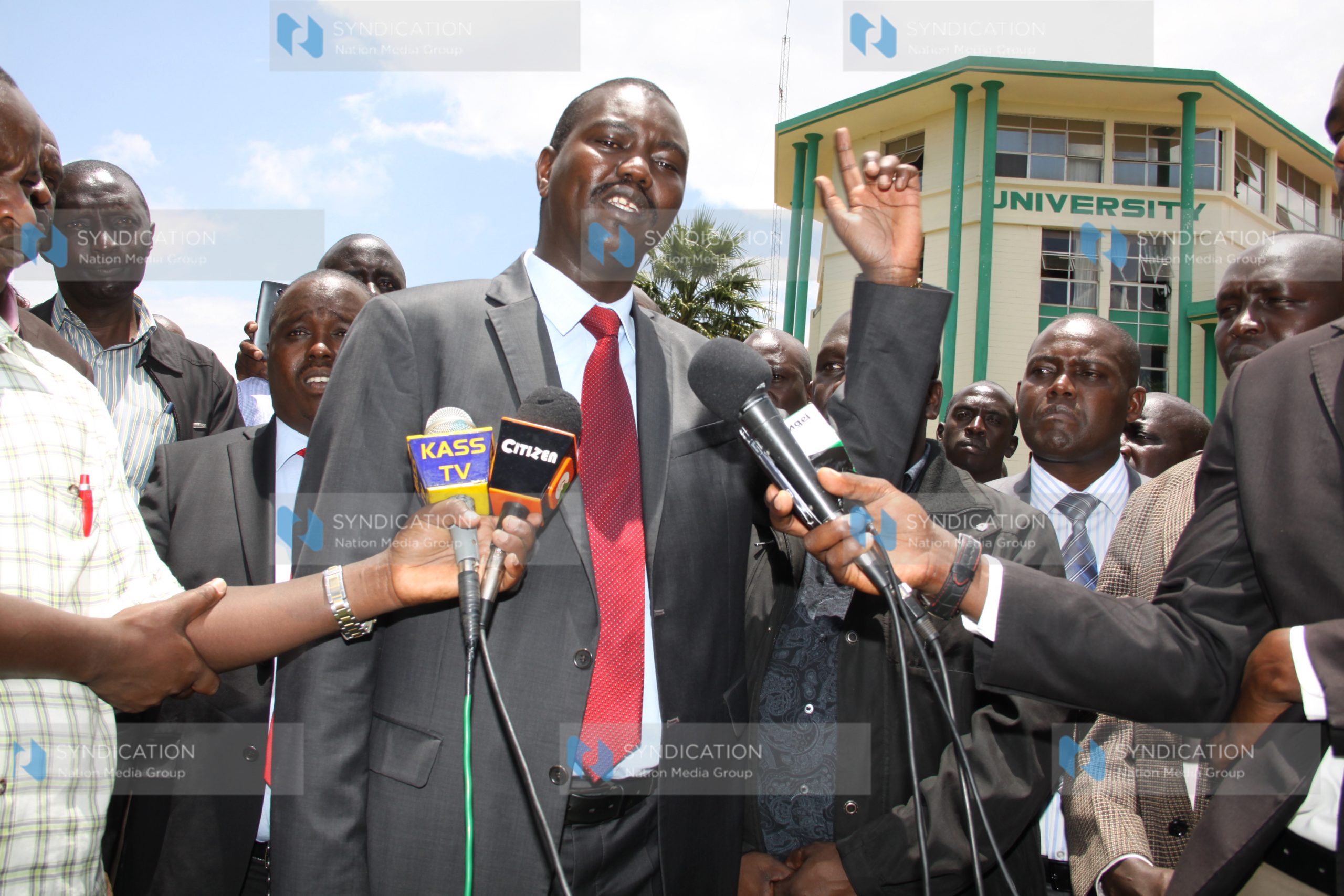 Meeting with workers at Moi University in Eldoret
