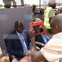 Belio Kipsang has his photograph taken