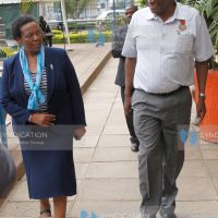TSC Dr Salome Gichura escorts Education cabinet secretary Prof. Jacob Kaimenyi