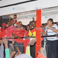 Jubilee leaders at Wangige Trading Center in Kiambu during a campaign tour