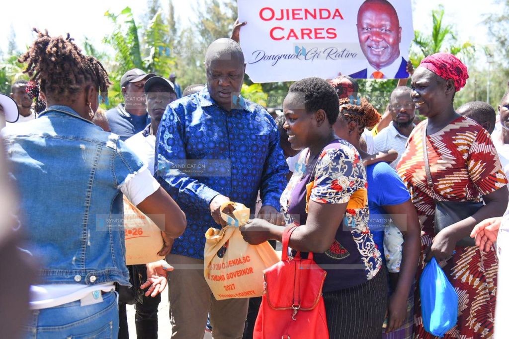 Kisumu Senator Prof Tom Ojienda, hosts residents of Kisumu County at his home in Awasi