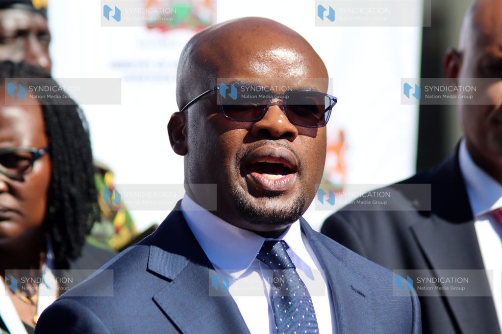 Internal Security and National Administration Principal Secretary Raymond Omollo