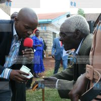 Senate Leader of Majority Prof Kithure Kindiki during a funds drive