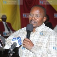 Senate Majority Leader Kithure Kindiki during a fundraiser at PCEA Church