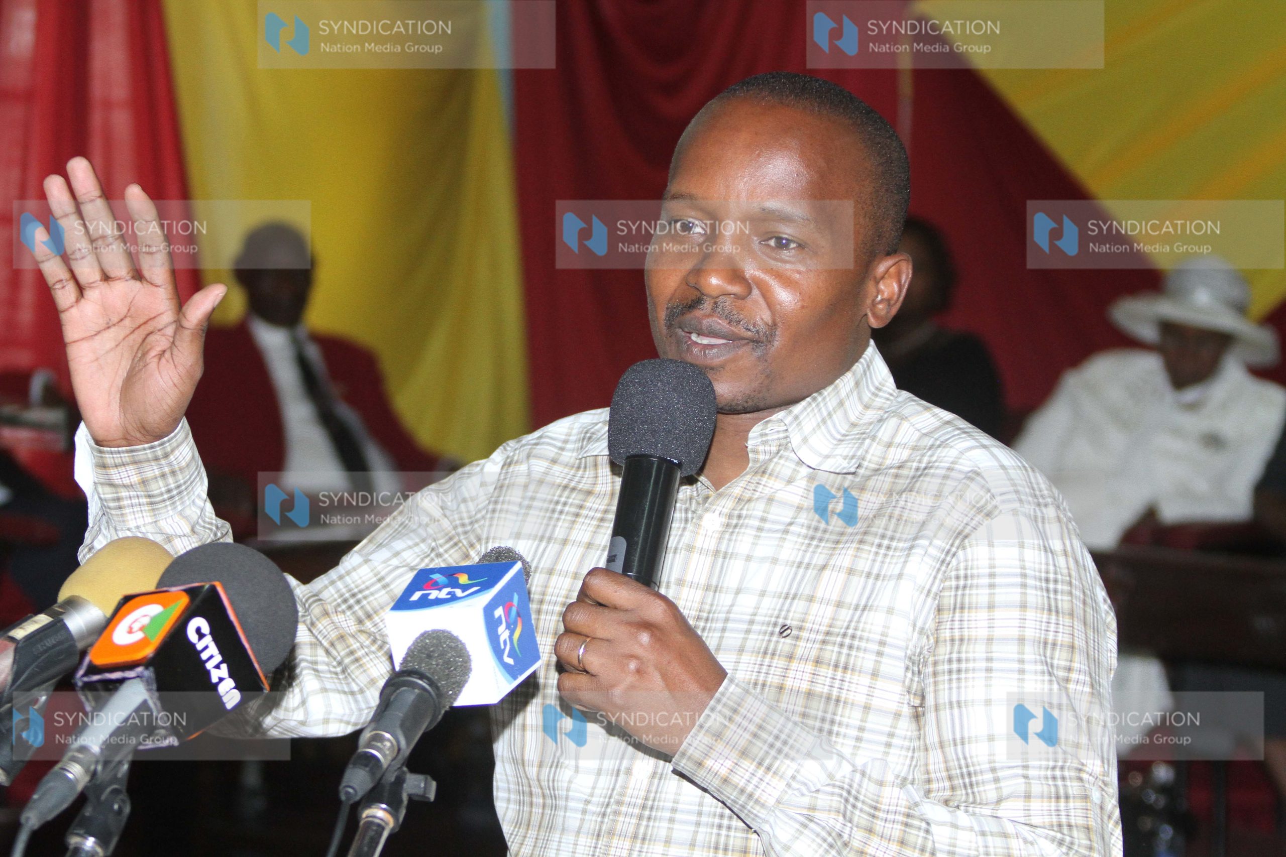 Senate Majority Leader Kithure Kindiki during a fundraiser at PCEA Church