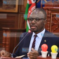 Moses Kajwang' chairman Senate standing committee on devolution and intergovernmental relations