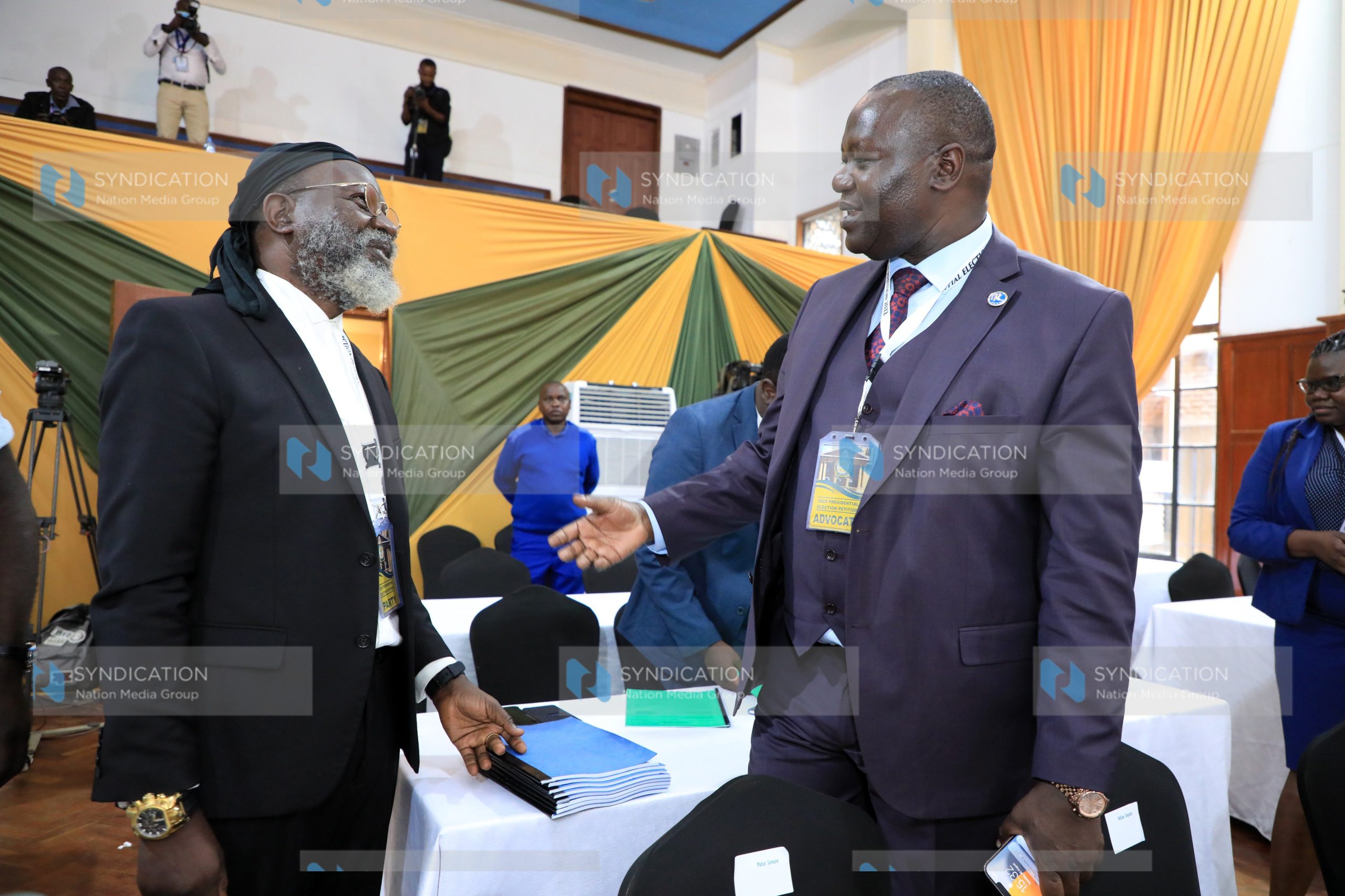 George Luchiri Wajackoyah [L], and Senior Counsel Tom Ojienda