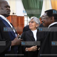Senior Counsel Prof. Tom Ojienda, lawyer Zehrabanu Jan Mohamed and Senior Counsel James Orengo