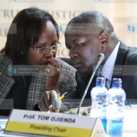 Prof Tom Ojienda and Commissioner Margaret Shava