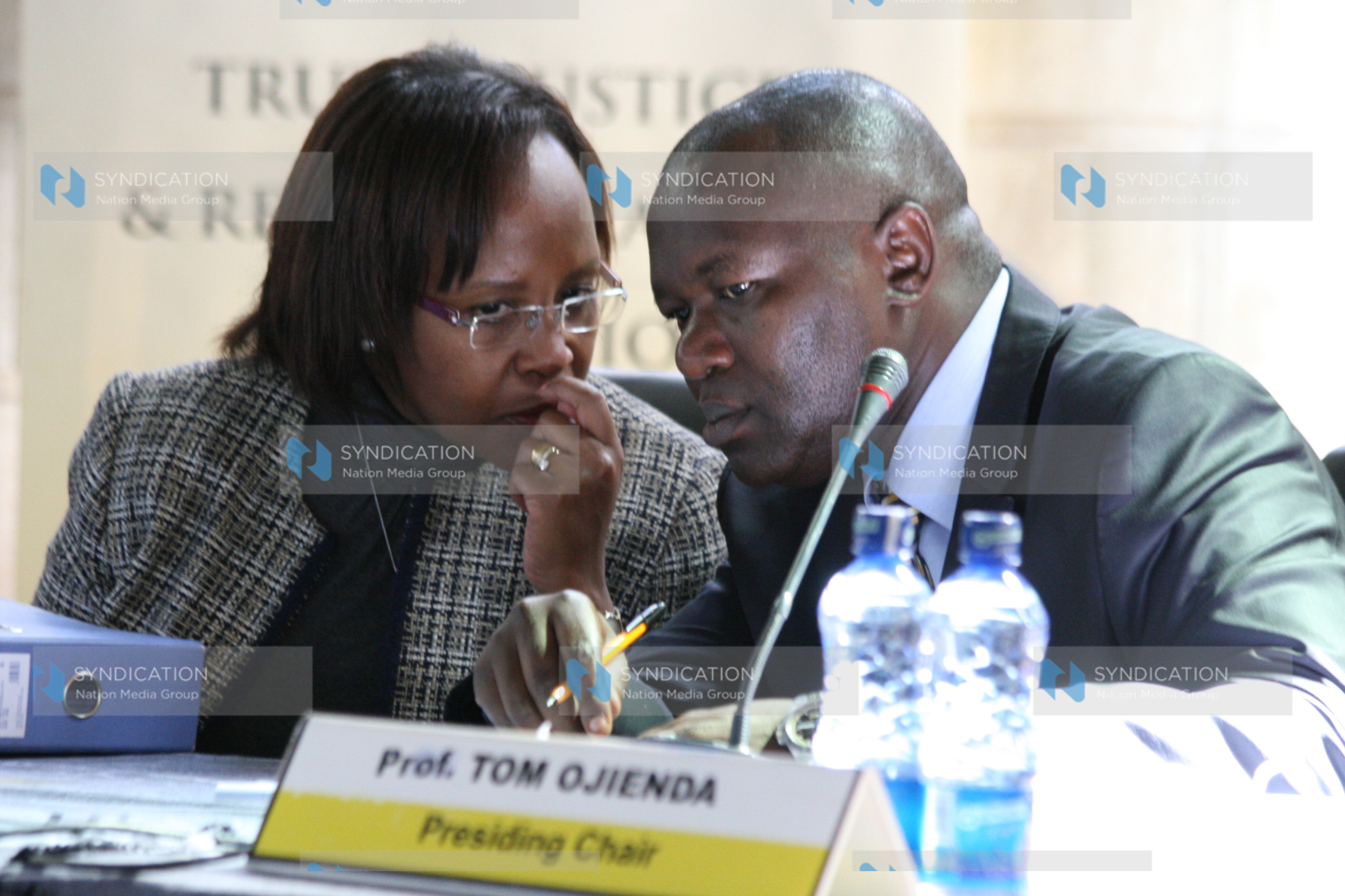 Prof Tom Ojienda and Commissioner Margaret Shava