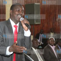 Jackson Mandago addresses committee members for all health facilities
