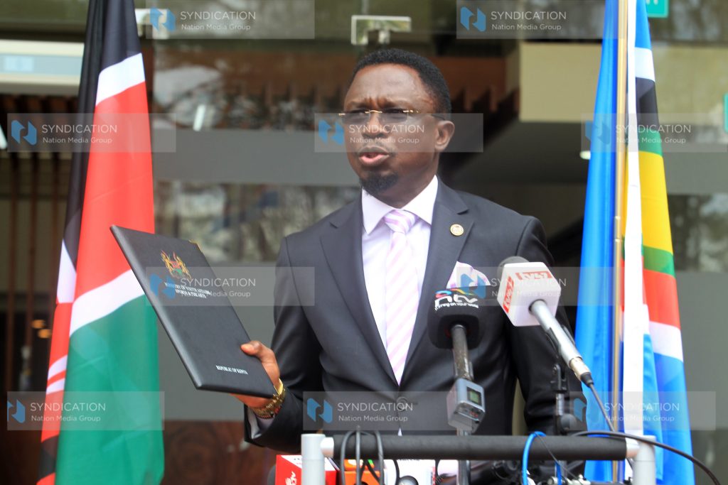 Sports, Arts and Youth Affairs Cabinet Secretary Ababu Namwamba