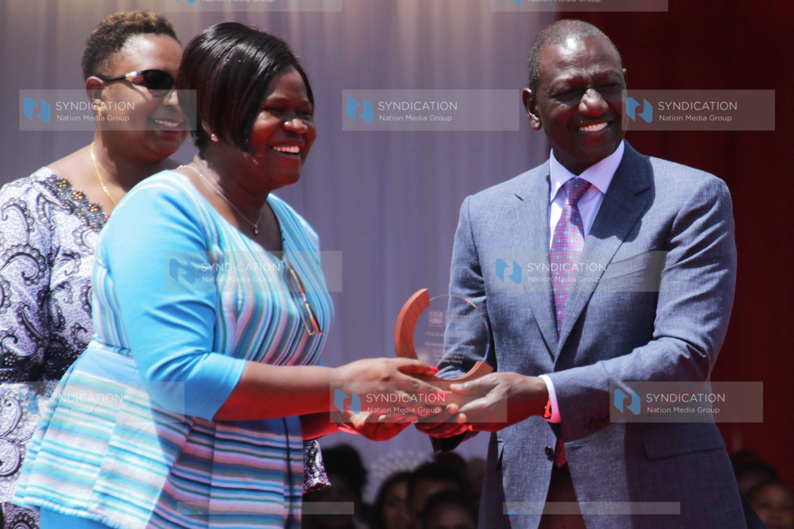 President Willam Ruto awards Homa Bay Governor Gladys Wanga