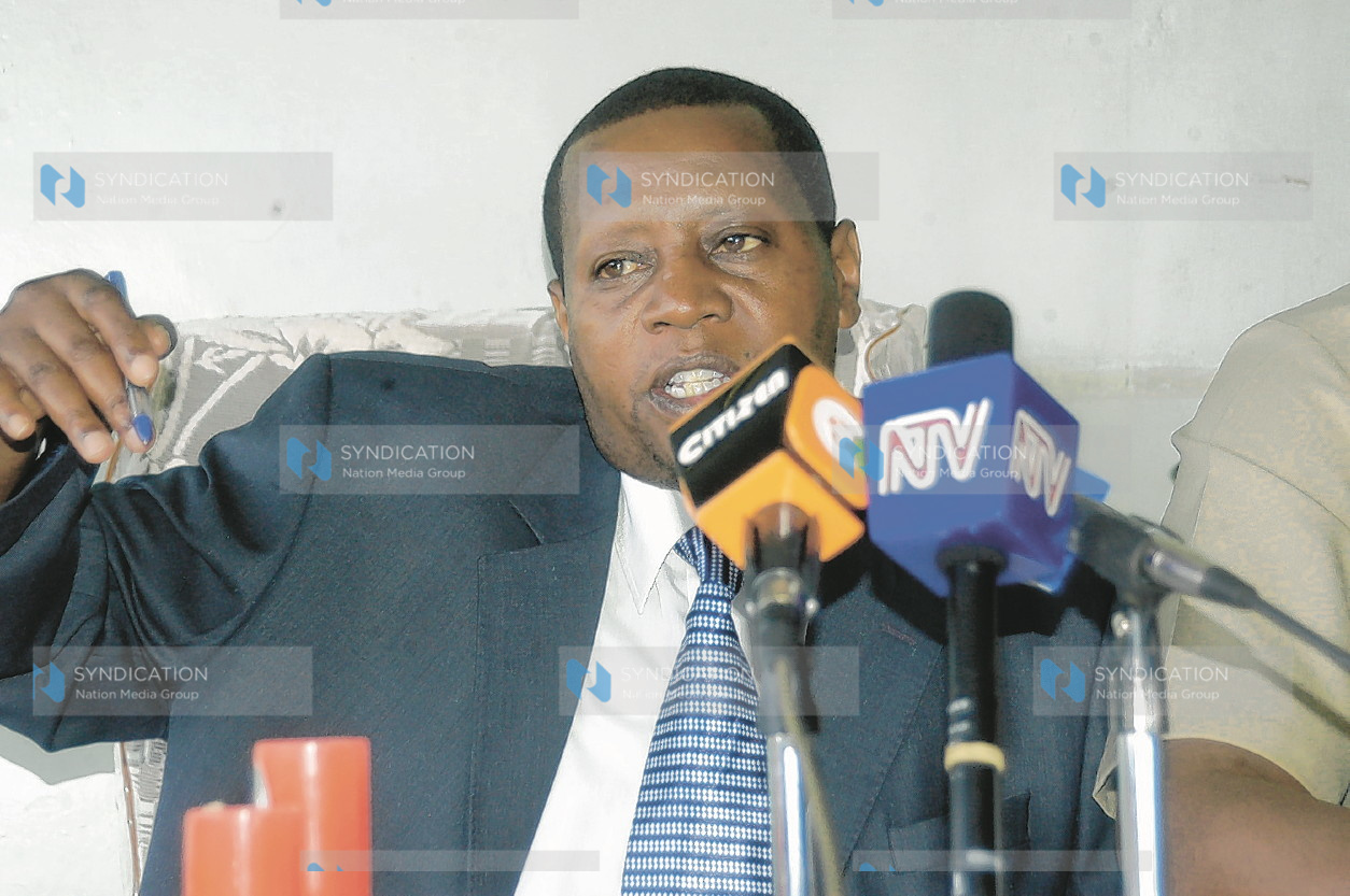 Nyeri branch KNUT secretary Mr. Samuel Kariuki Kanake