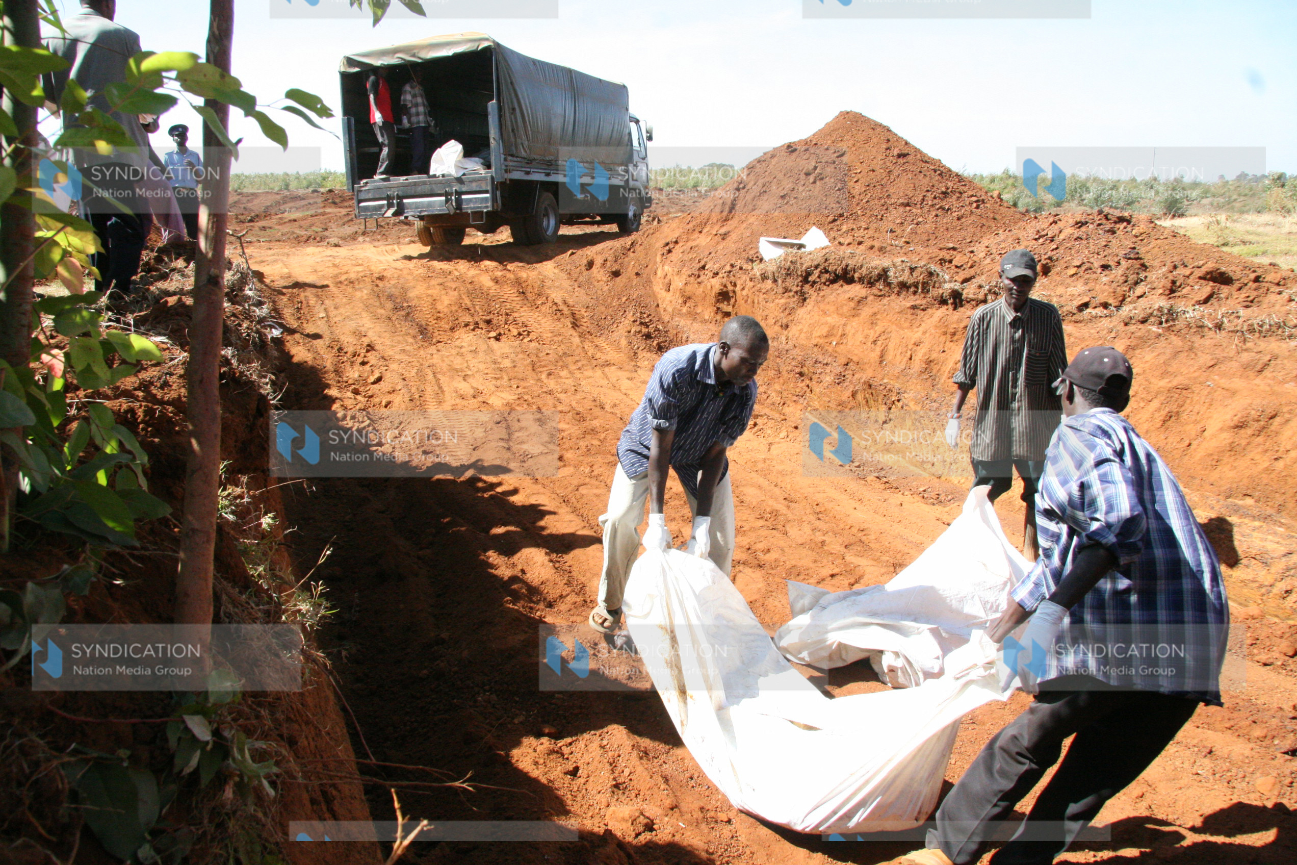 Bodies believed to be those from the burnt Kenya Assembles of God Church, Kiambaa