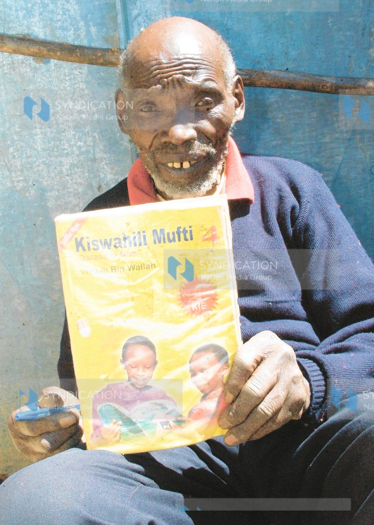 The oldest pupil to join standard one at Kapkenduiywo Primary School