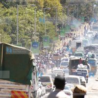 Internally displace people flee Eldoret Town towards Nakuru Town took due to post-election violence