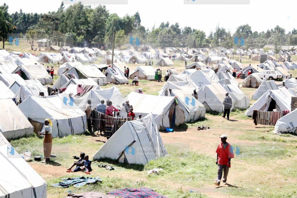 Eldoret Showground camp for internally displaced people