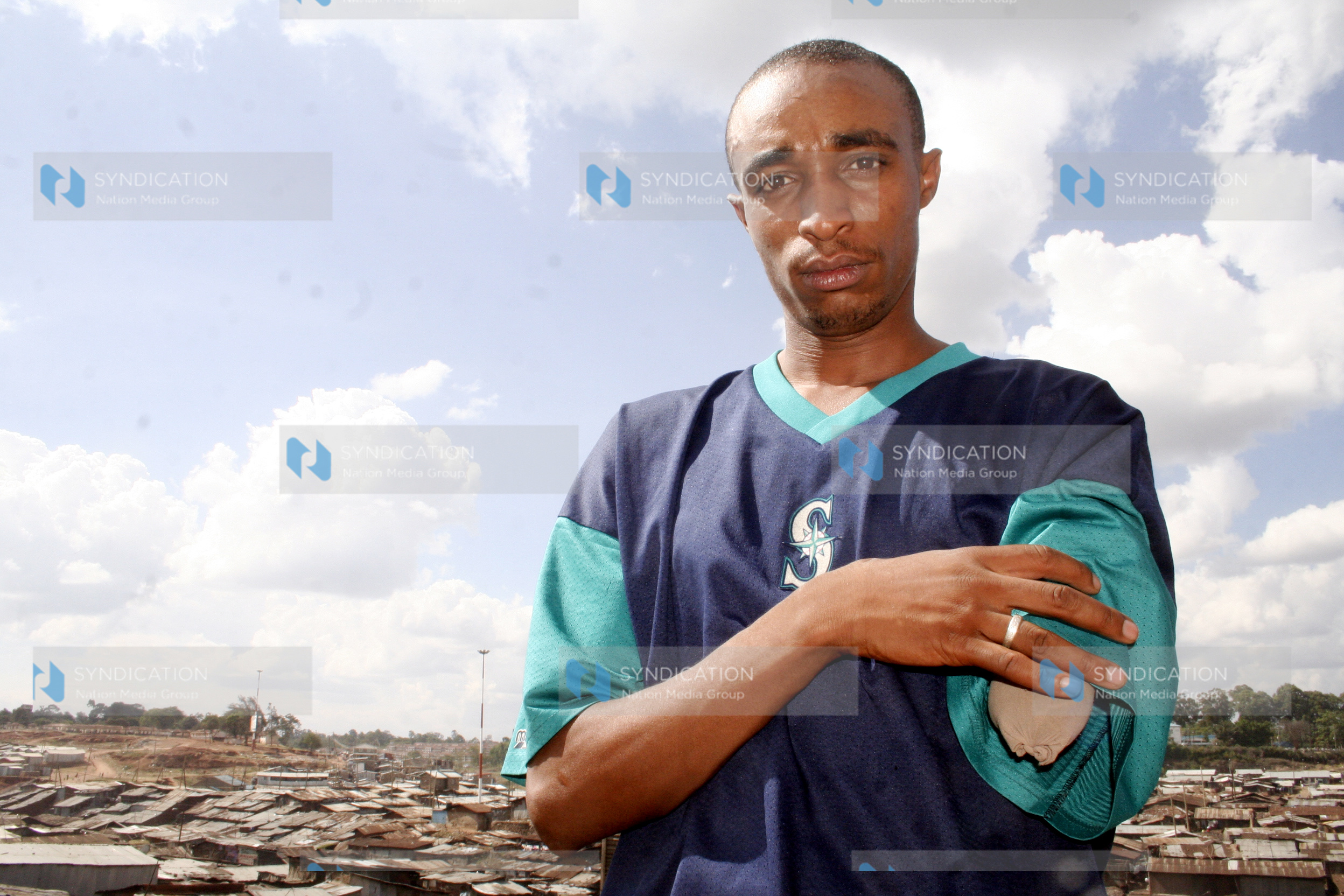 Eric Kioko Kanu who before post-election violence was a prominent business young man