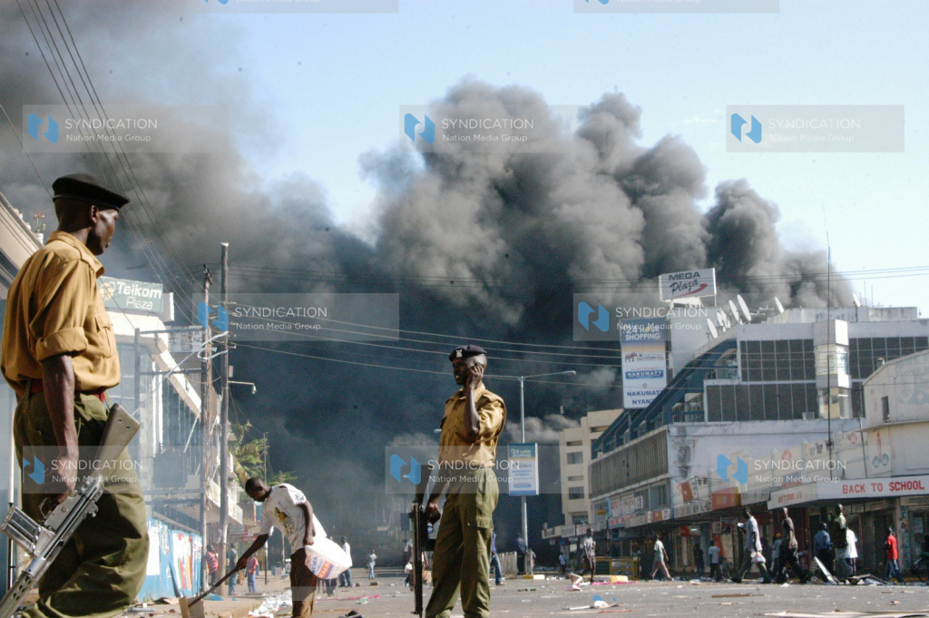 Kisumu's Oginga Odinga Street during the post-election violence
