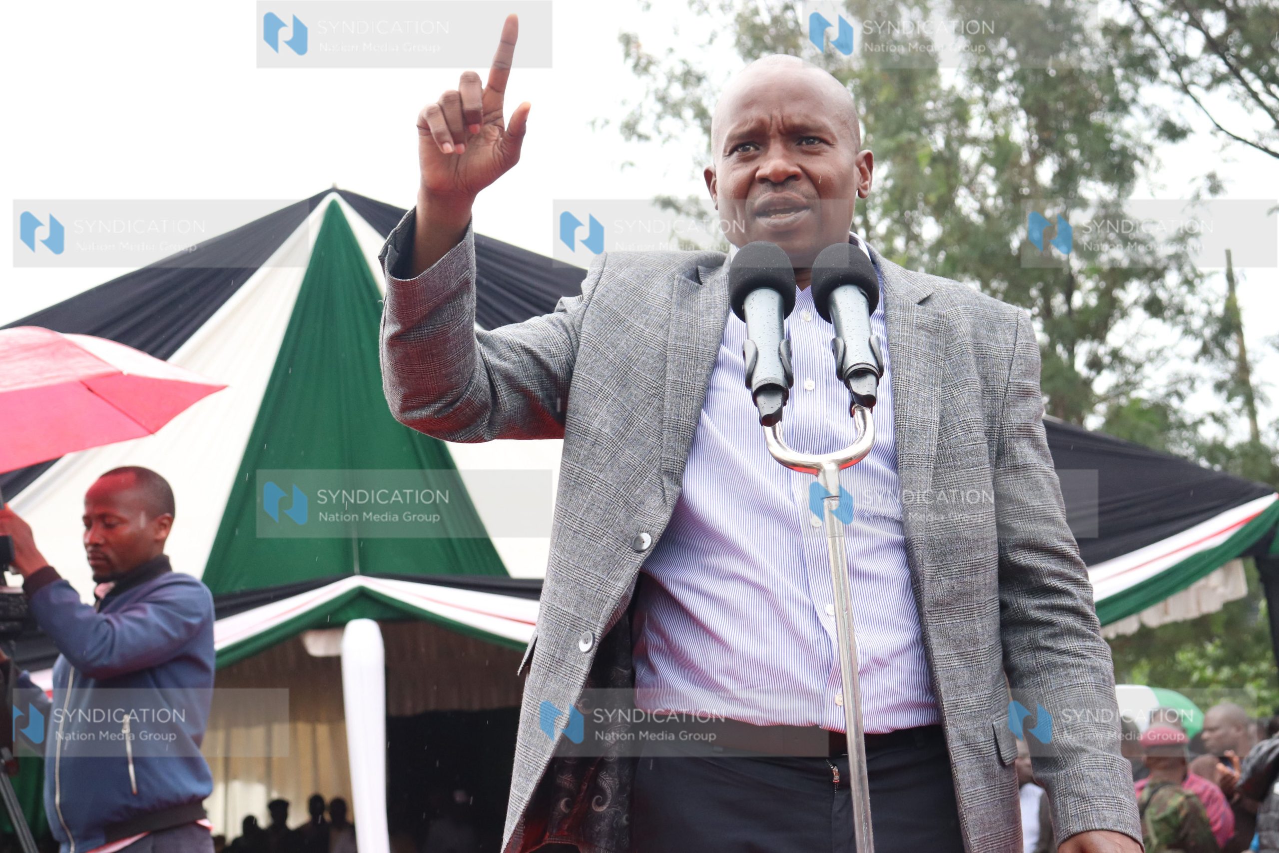 Deputy President Kithure Kindiki addresses participants