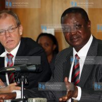 Signing an agreement on the Kenya Governance Support Programme worth 7 billion Kenya shillings