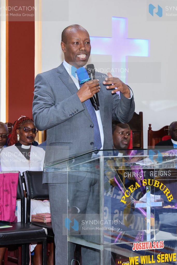 Burial ceremony of Charity Muthoni, a PCEA Church elder