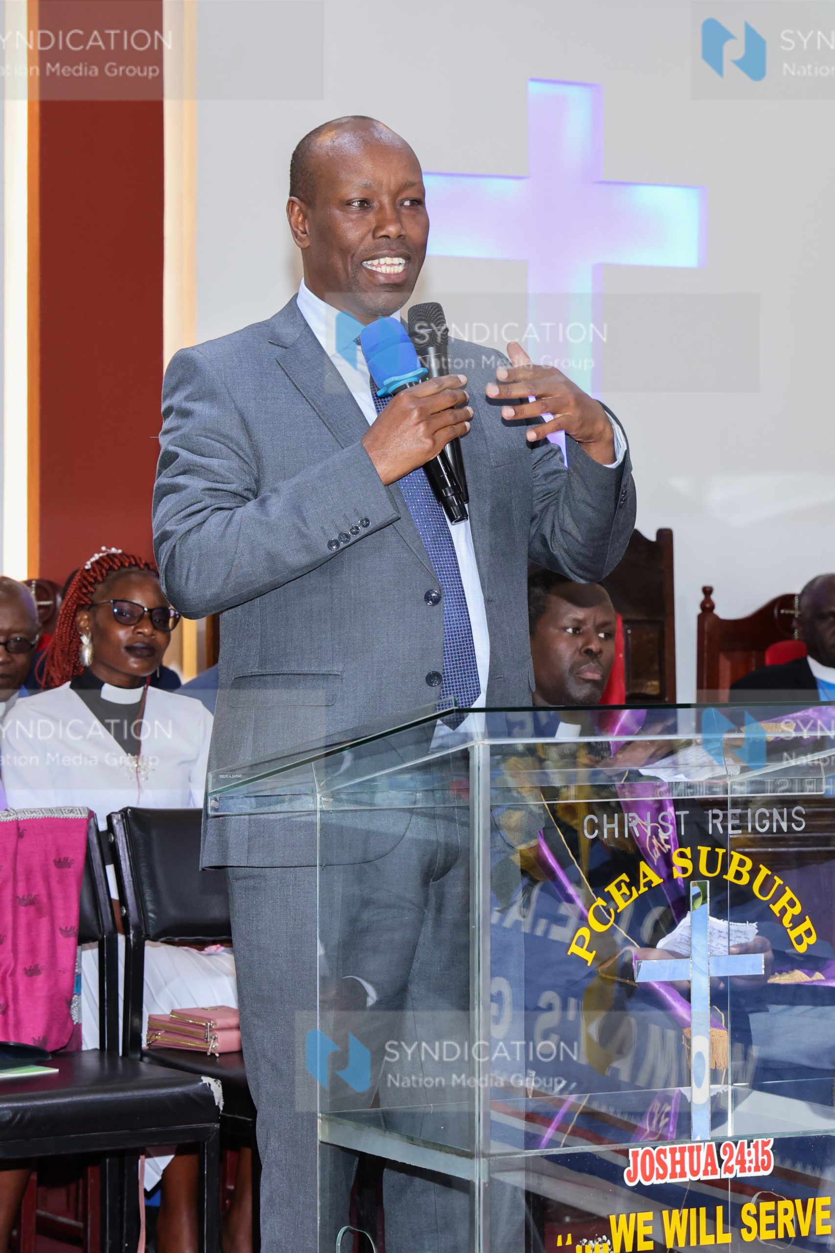 Burial ceremony of Charity Muthoni, a PCEA Church elder