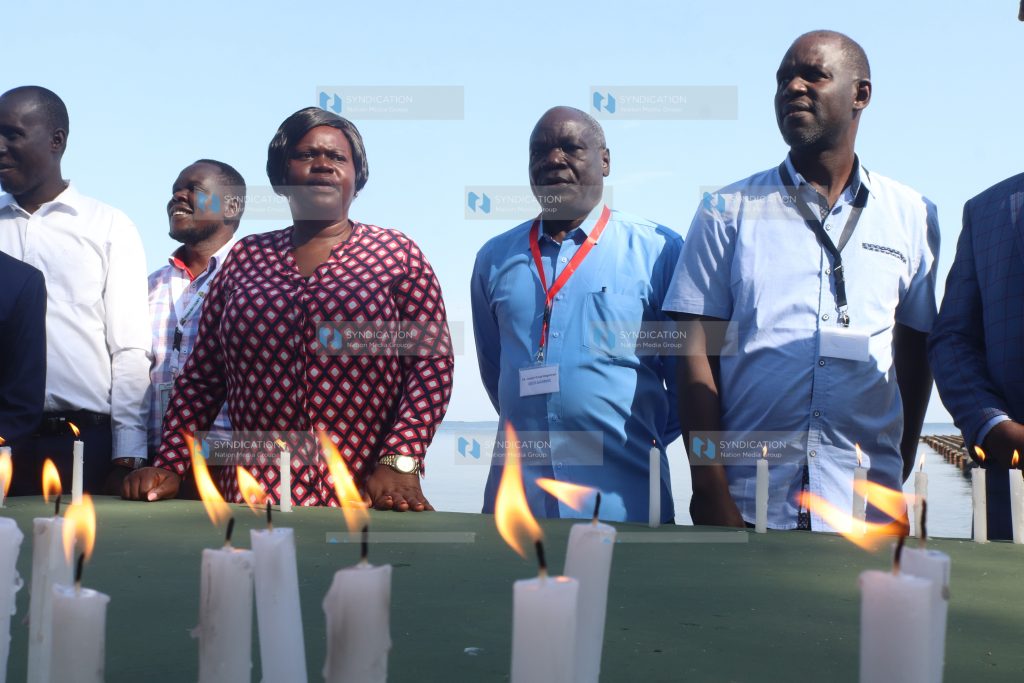 Homa Bay Governor Gladys Wanga leads other county officials