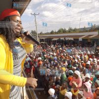 Wanjiku Njoguna, former journalist, addresses residents