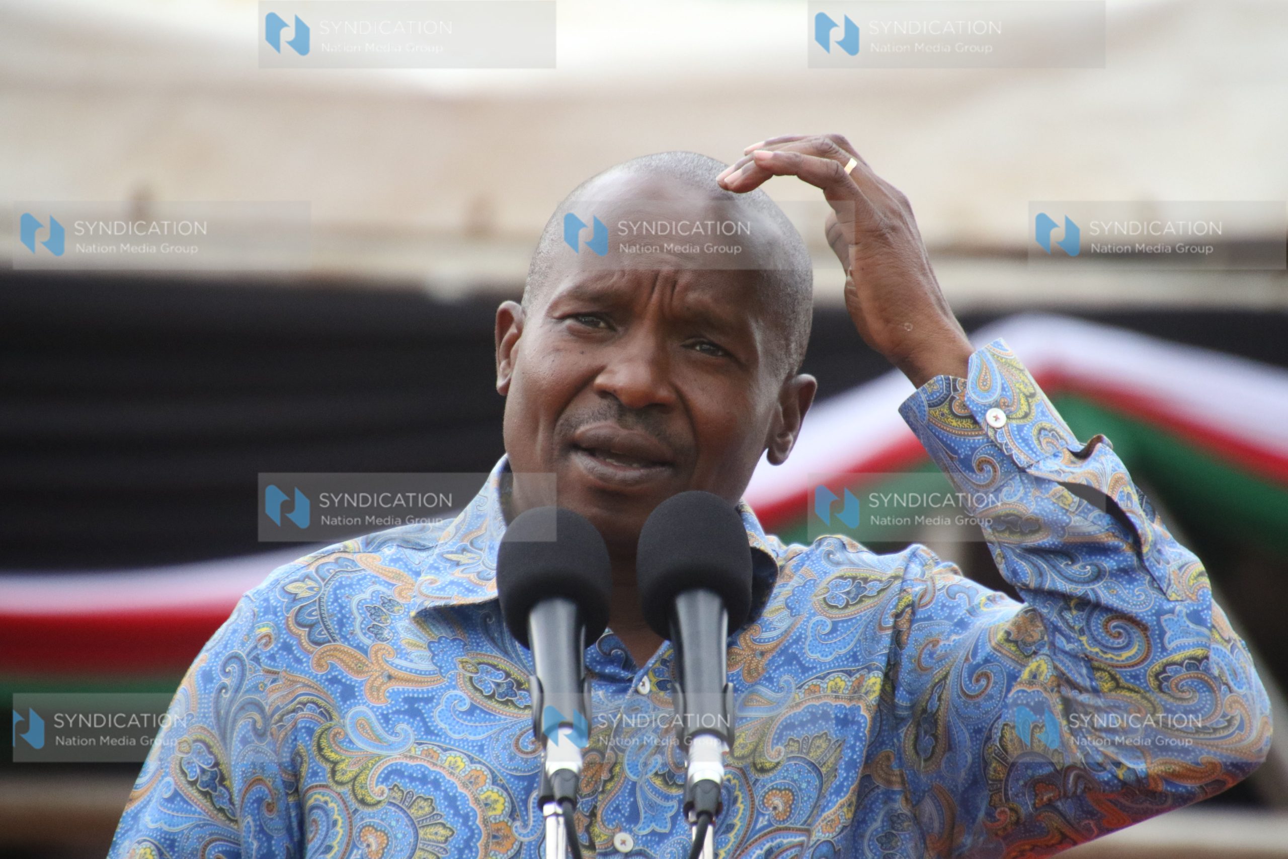 Deputy President Kithure Kindiki addresses wananchi during an empowerment programme