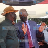 ODM leader Raila Odinga with Nakuru Governor Lee Kinyanjui