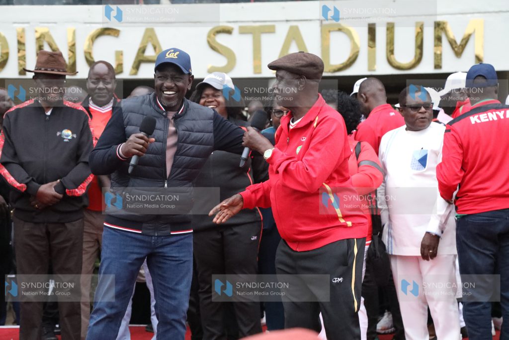 President William Ruto and ODM party leader Oburu Oginga
