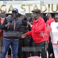 President William Ruto and ODM party leader Oburu Oginga