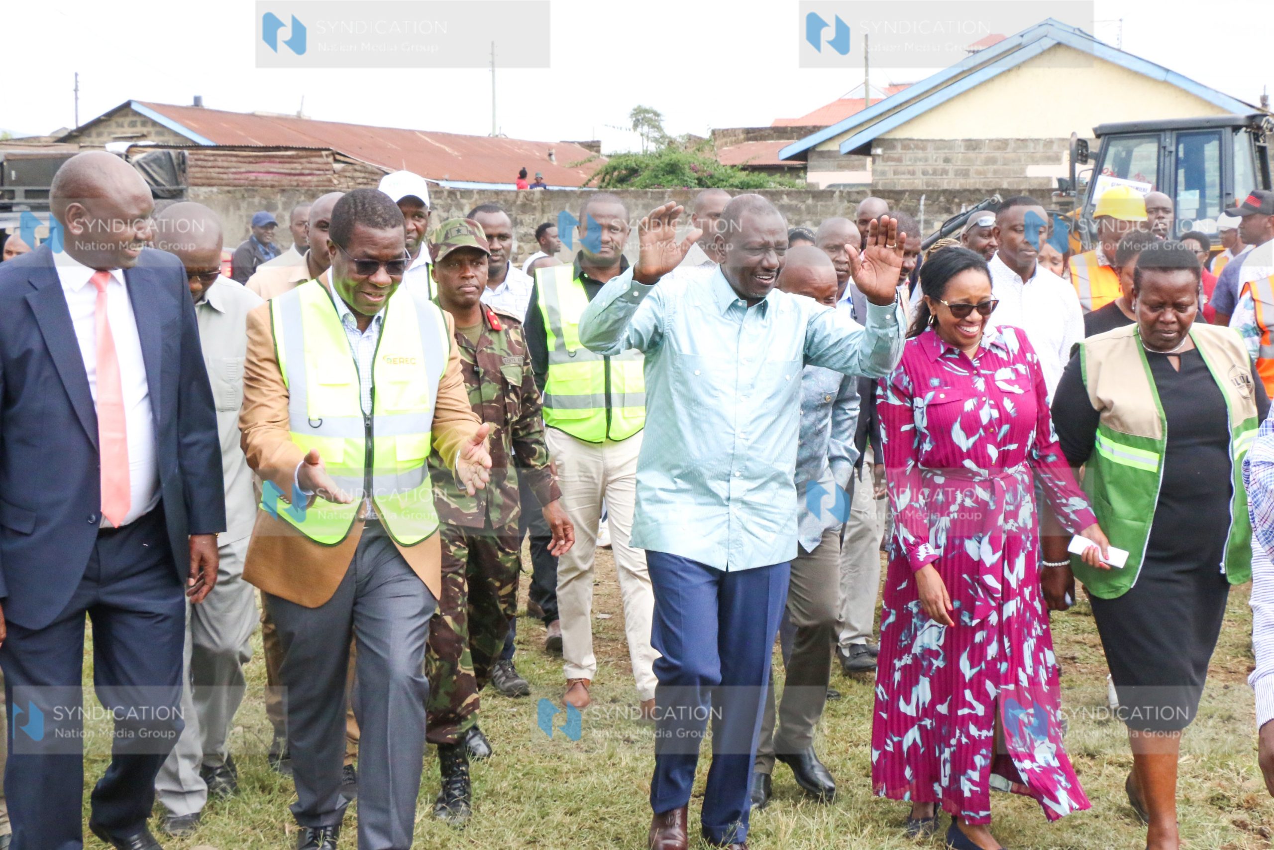 President William Ruto, accompanied by his Deputy Prof. Kithure Kindiki